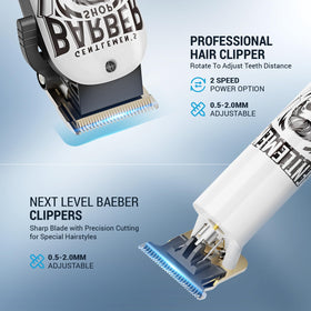BESTBOMG close-up of clipper T-blade highlighting precision cut performance