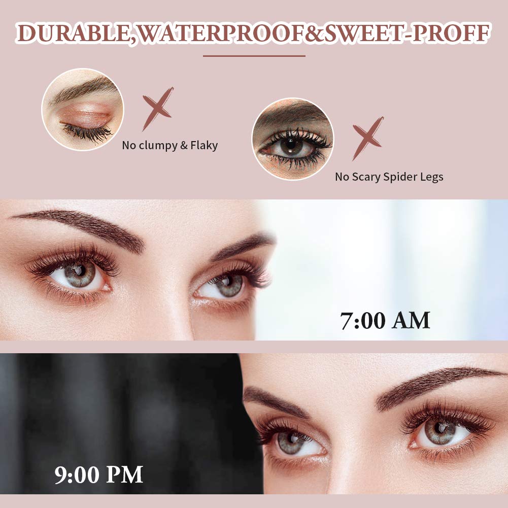 Bestidy mascara before and after lashes showing length and volume