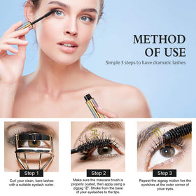 Bestidy mascara on model applying lashes for natural long-wear look