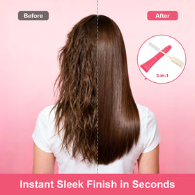 BestLand before and after curls showing enhanced definition and reduced frizz for bounce