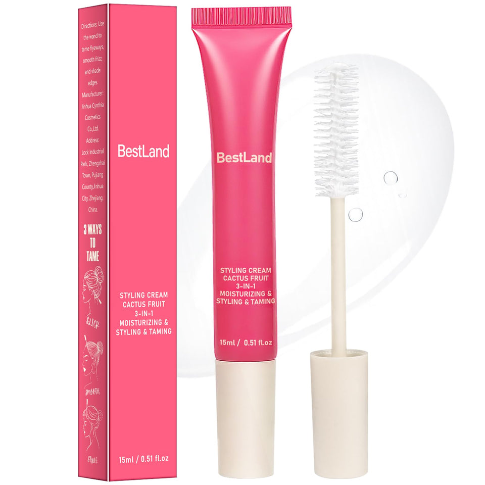 BestLand front packaging of cactus fruit hair wand showing compact design and benefits