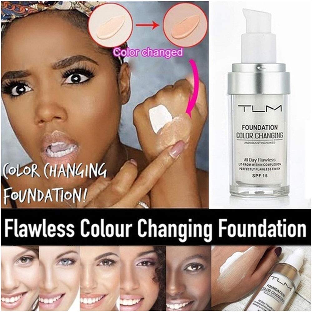 BestLand colour-changing foundation bottle close-up highlighting adaptive finish