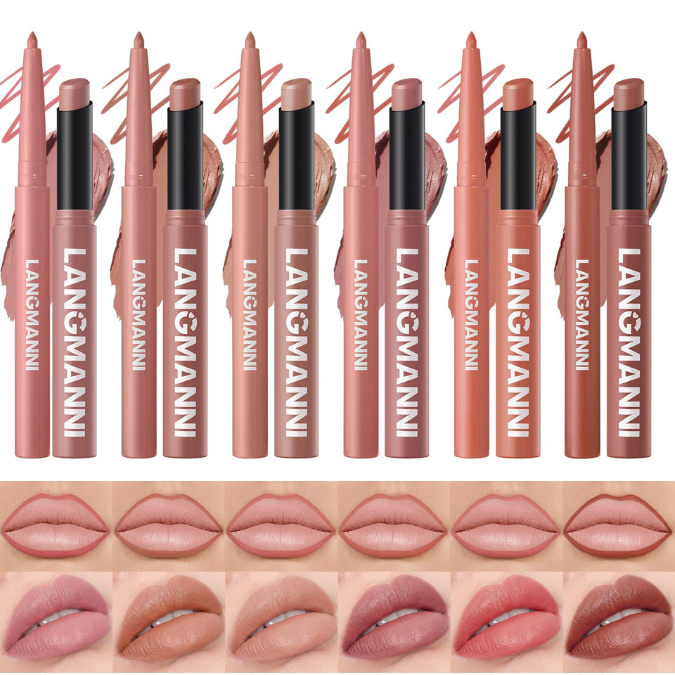 BestLand front packaging of 12-piece nude lip kit showing complete set and convenience