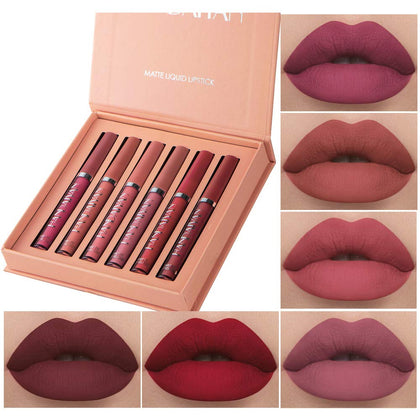 BestLand front packaging showing six matte lipstick tubes and color preview benefit gift-ready