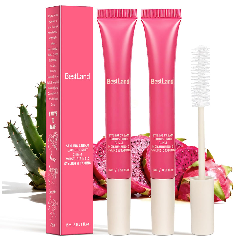 BestLand front packaging showing two styling cream tubes and branding, tidy storage benefit