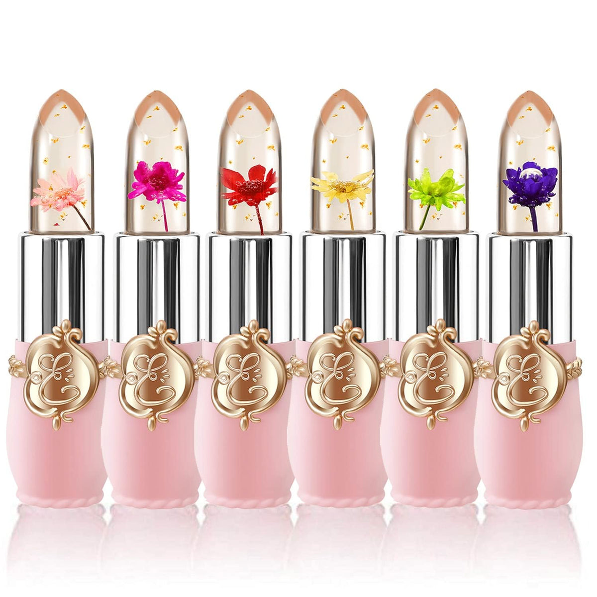 BestLand front packaging showing six flower jelly balms and compact case, attractive gift appeal