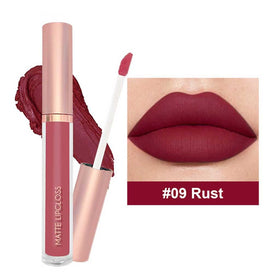 BestLand model wearing deep red shade illustrating bold long-wear look