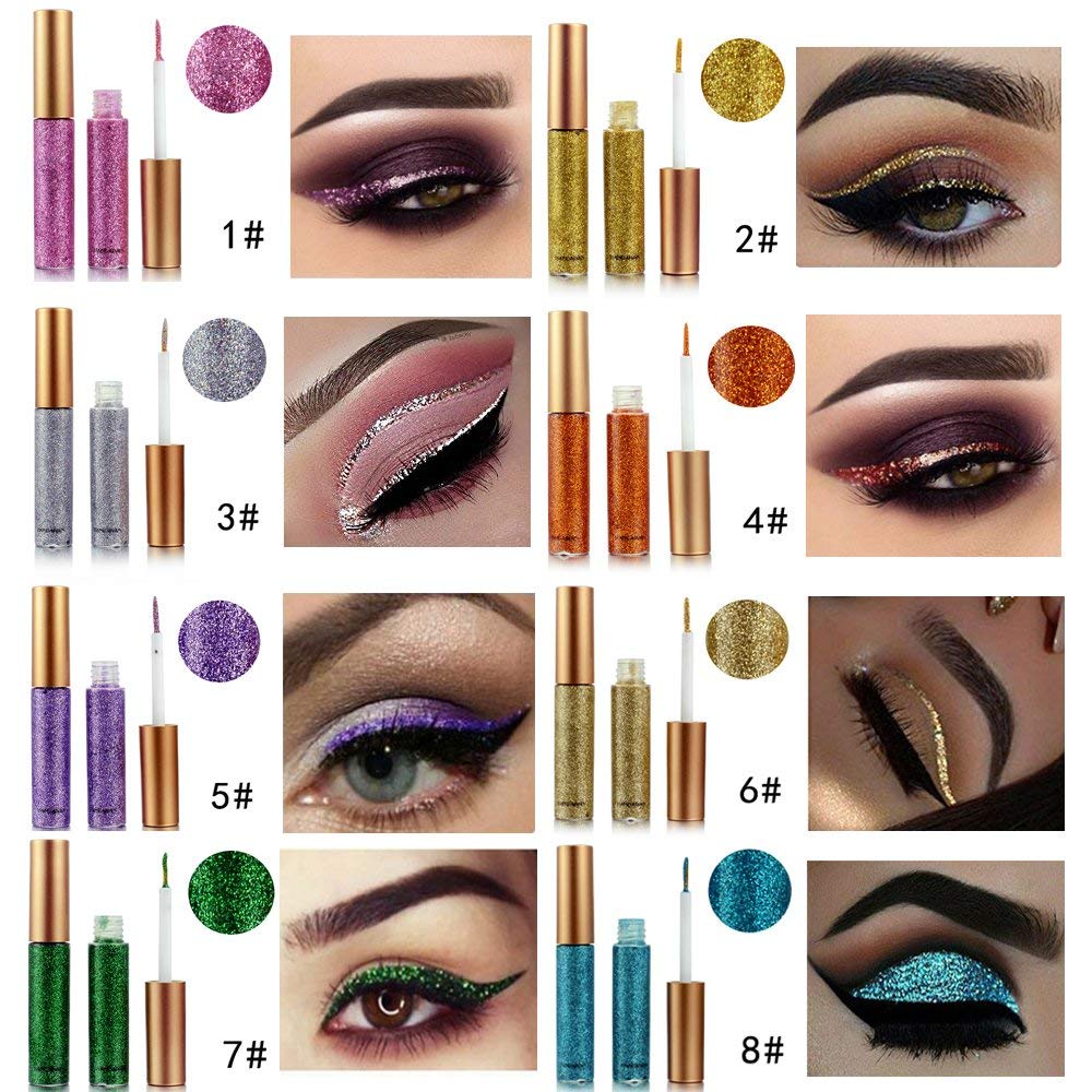 BestLand shimmer used on lips and face creating festival-ready metallic accents