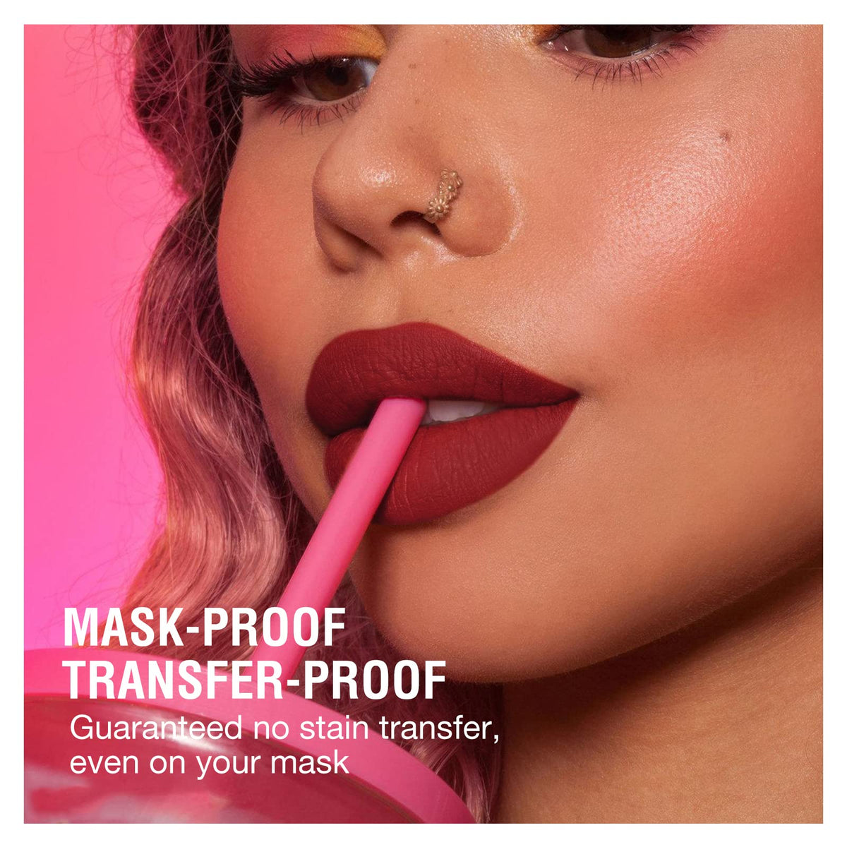 BestLand lipstick applied on model demonstrating natural matte, comfortable wear