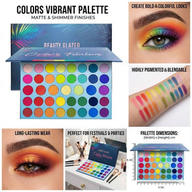BestLand metallic shade foiled effect boosting lid brightness and dimension