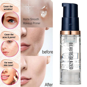 BestLand hydrating face primer tube label detail showing smoothing benefits