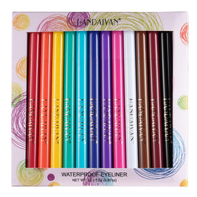 BestLand eyeliner pens next to everyday items to show compact size and portability