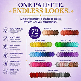 BestLand texture view showing matte shimmer and glitter for blendable finishes