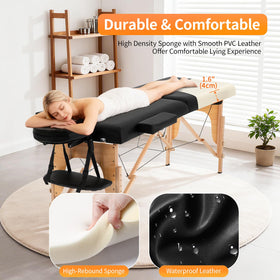 BestMassage beech wood frame underside showing reinforced corner strength