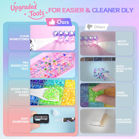 BestNow rhinestones applied to nail art demonstrating fine detail