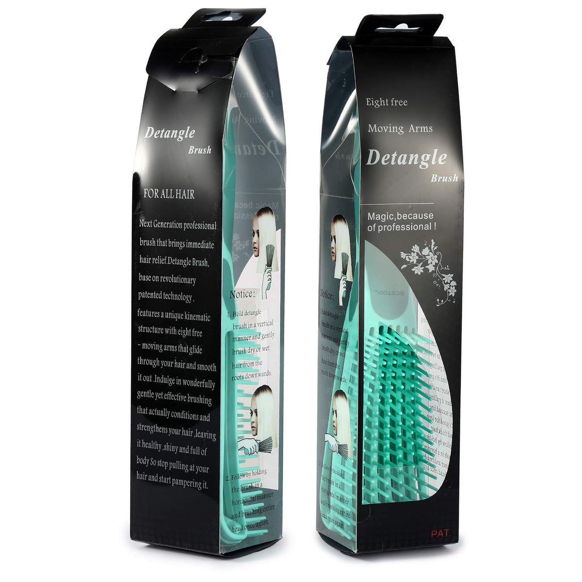 BESTOOL brush placed on bathroom counter lifestyle shot highlighting everyday styling ease