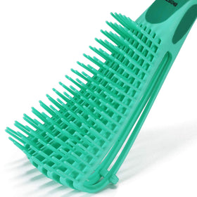 BESTOOL brush in shower next to conditioner showing effective wet detangling