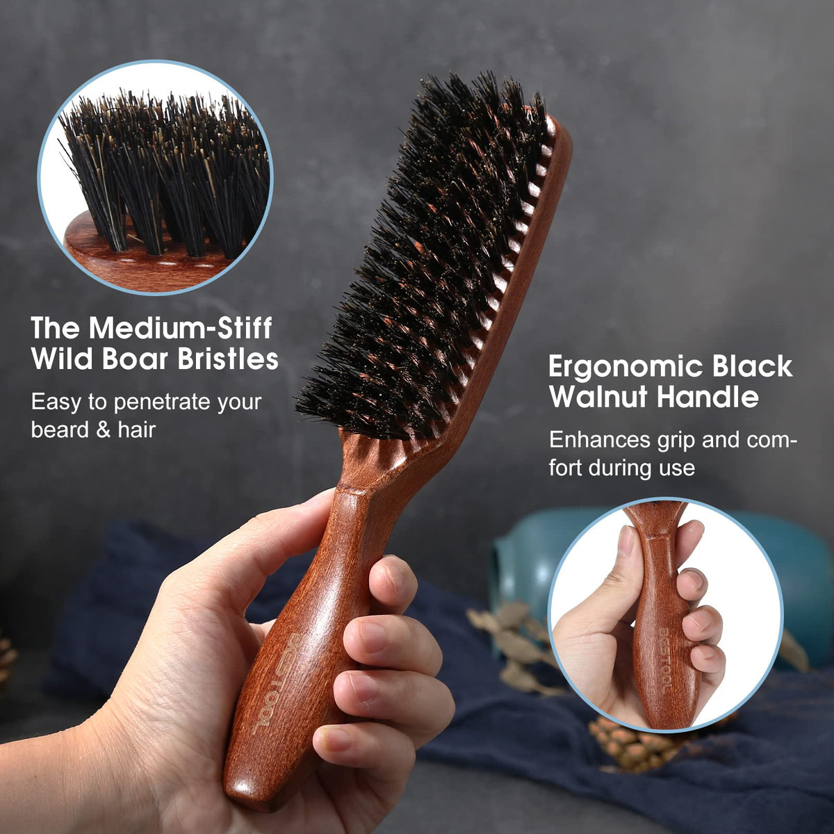 BESTOOL ergonomic handle close-up offering comfortable grip benefit