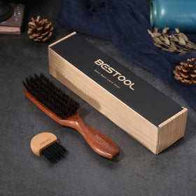 BESTOOL hair texture after brushing showing added shine and smoothness