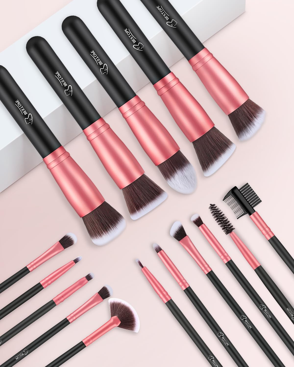 BESTOPE PRO bristles macro view showing soft synthetic fibres for gentle skin feel