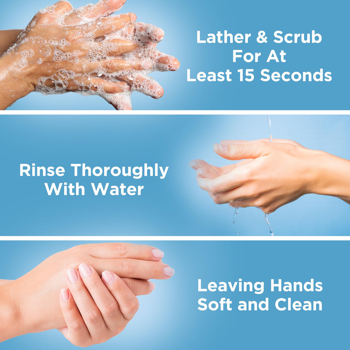 Betadine foam texture on hand demonstrating gentle, spreadable protection