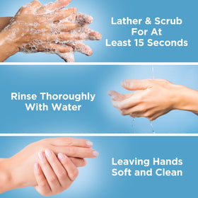 Betadine foam texture on hand demonstrating gentle, spreadable protection