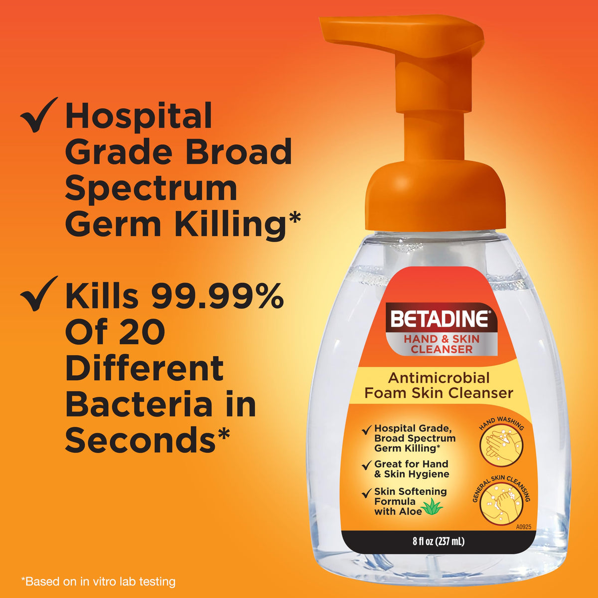 Betadine label close-up highlighting antiseptic ingredients and benefits