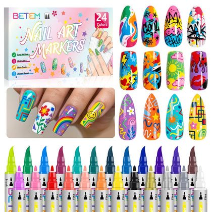 Betem front packaging showing 24-color set and easy selection benefit