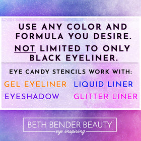 Beth Bender Beauty lifestyle shot of completed winged eyeliner look