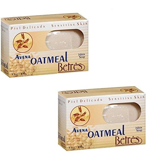 Betres Avena front packaging showing two oatmeal bars and clear labeling for gentle cleansing