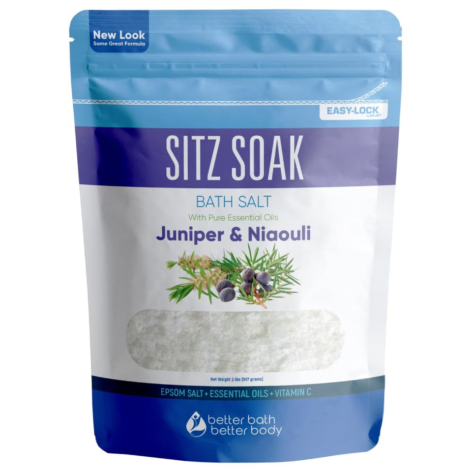 Better Bath Better Body front pouch showing product and labeling benefits