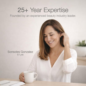 Better Not Younger scalp application demonstration promoting nourishment