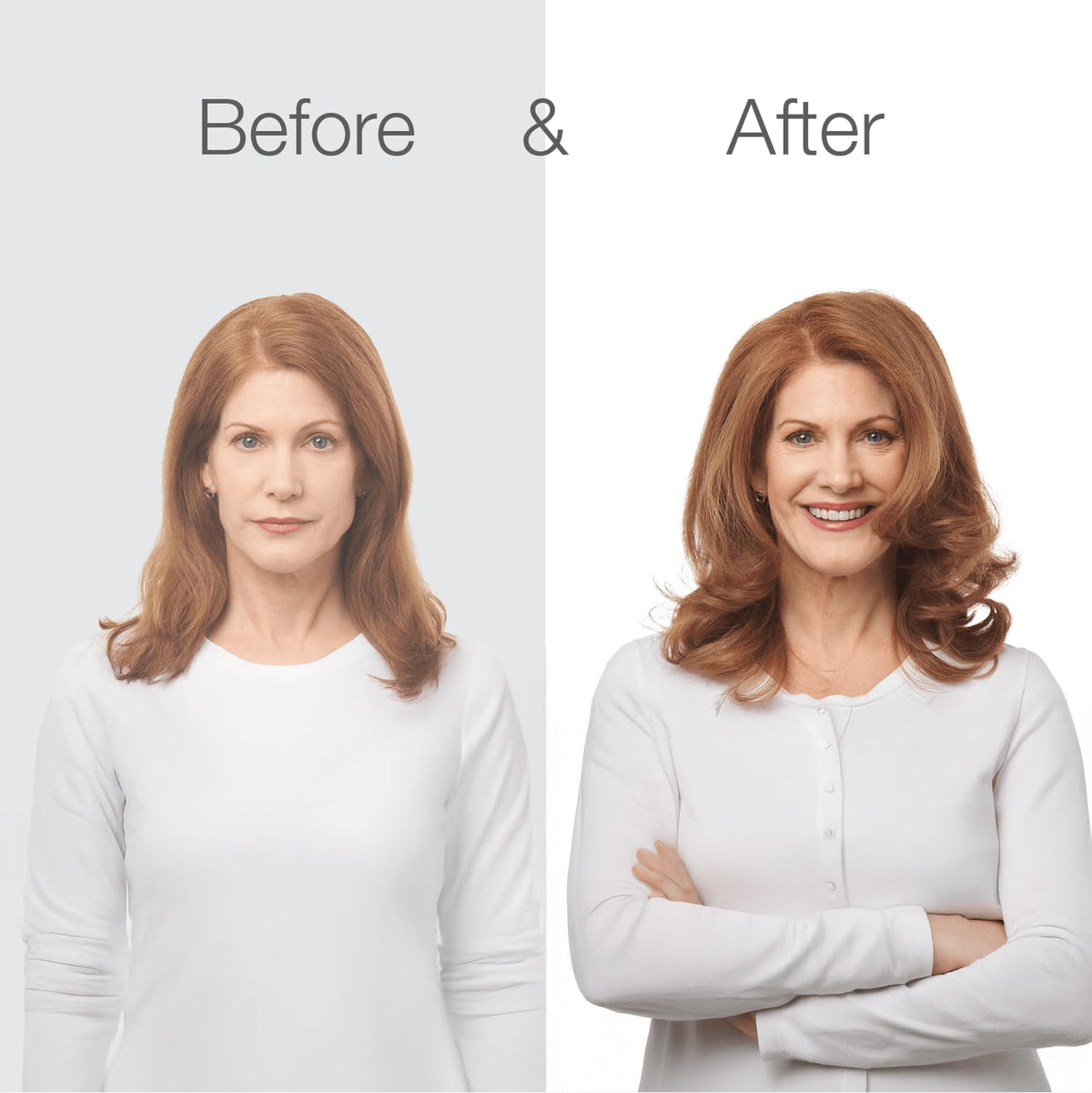 Better Not Younger close-up on hair strands showing added texture and thicker appearance