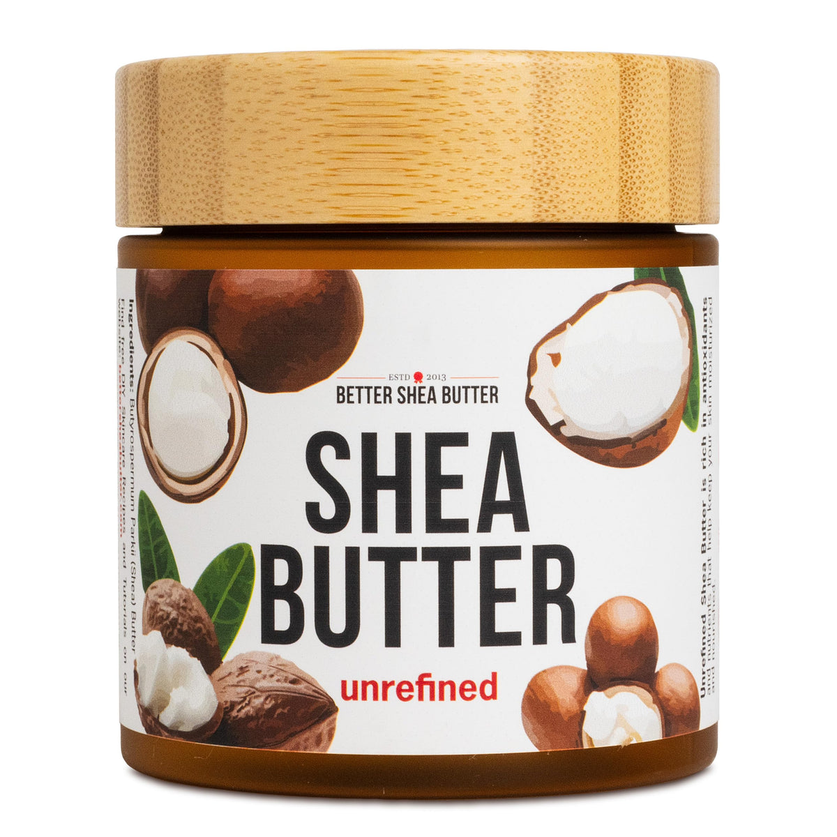 Better Shea Butter front jar showing clean packaging and natural benefits