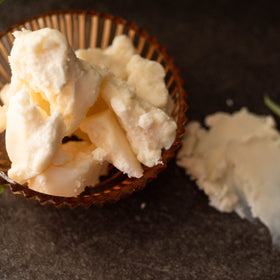 Better Shea Butter styled in bathroom setting portraying natural self-care and ritual use