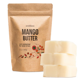 Better Shea Butter block front view showing natural packaging and pure product benefits