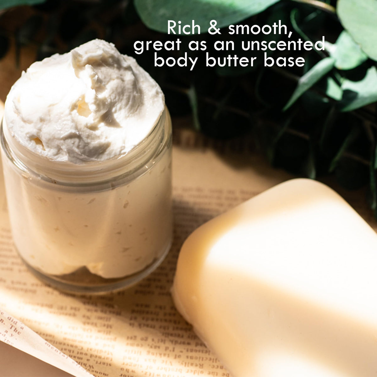 Better Shea Butter mango butter applied to hair ends to reduce frizz and add shine