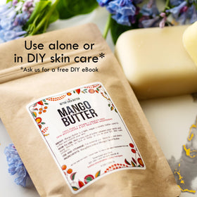 Better Shea Butter mango butter used in lip gloss formula for glossy hydration