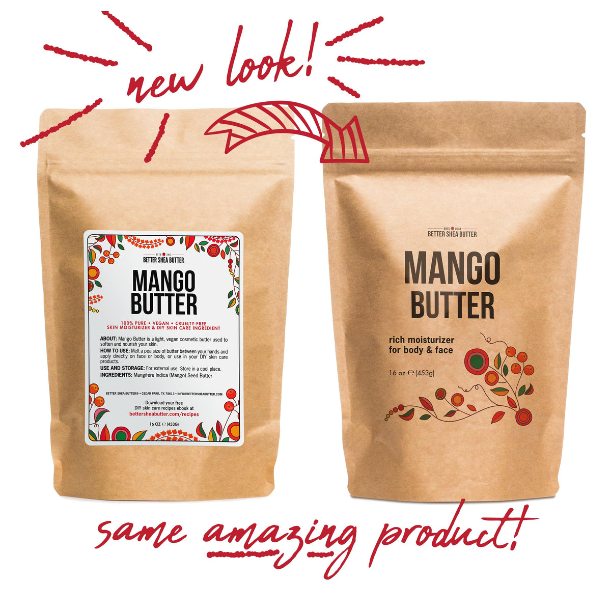 Better Shea Butter blended with shea butter showing compatibility and richer moisture