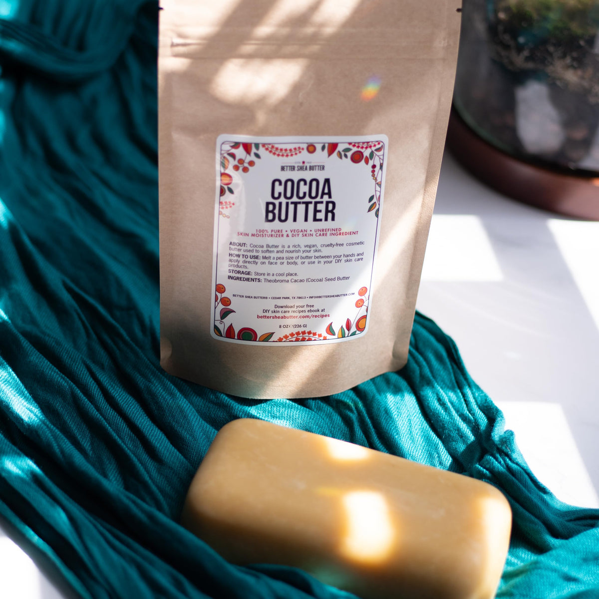 Better Shea Butter whipped body butter in jar illustrating creamy DIY moisturizer result
