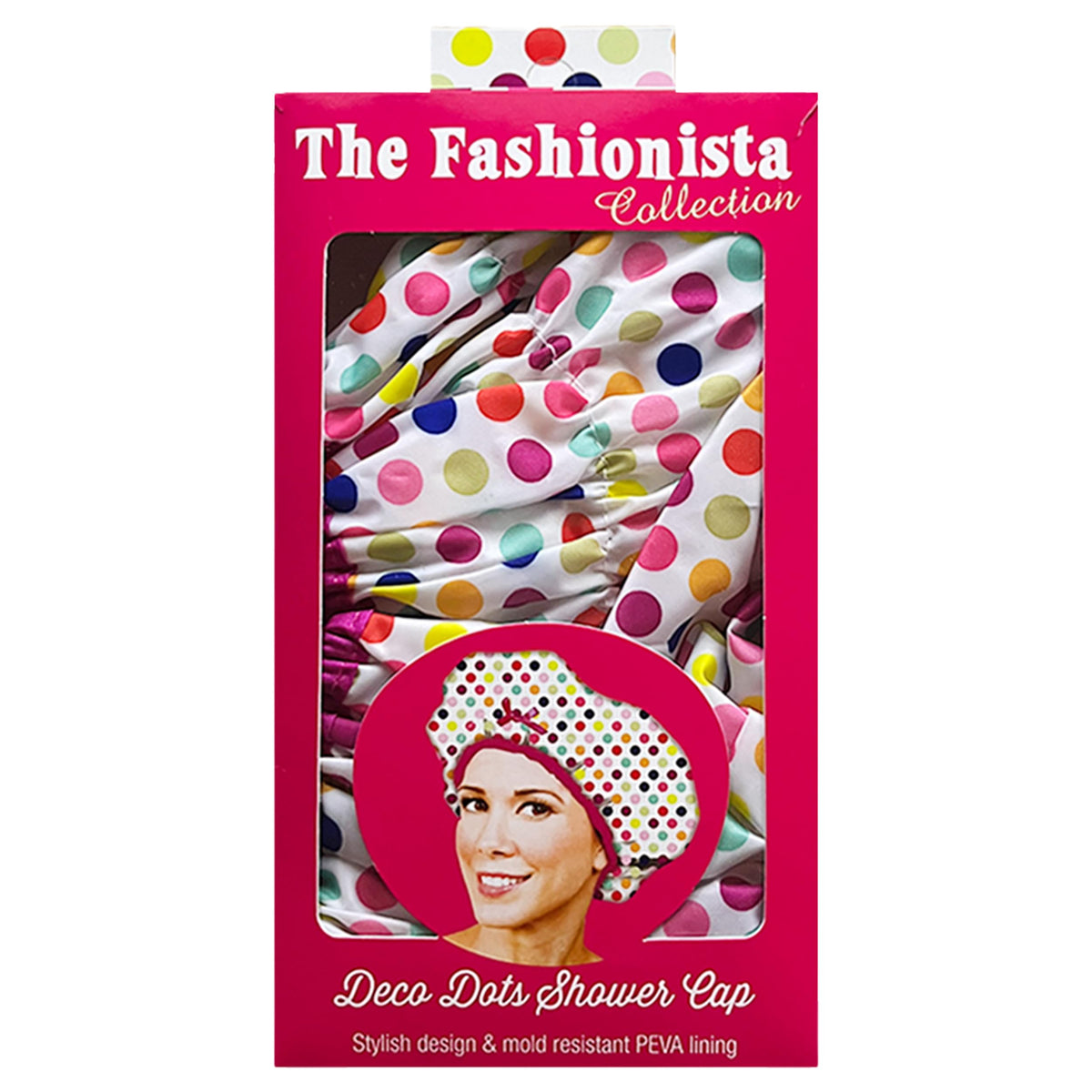 Betty Dain folded cap showing compact travel-ready size and convenience