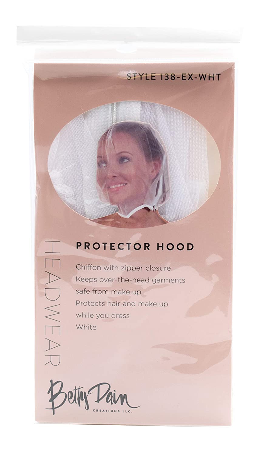 Betty Dain hood folded showing easy storage and machine-washable convenience