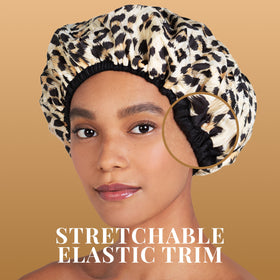 Betty Dain cap worn in shower scene protecting hair from water benefit