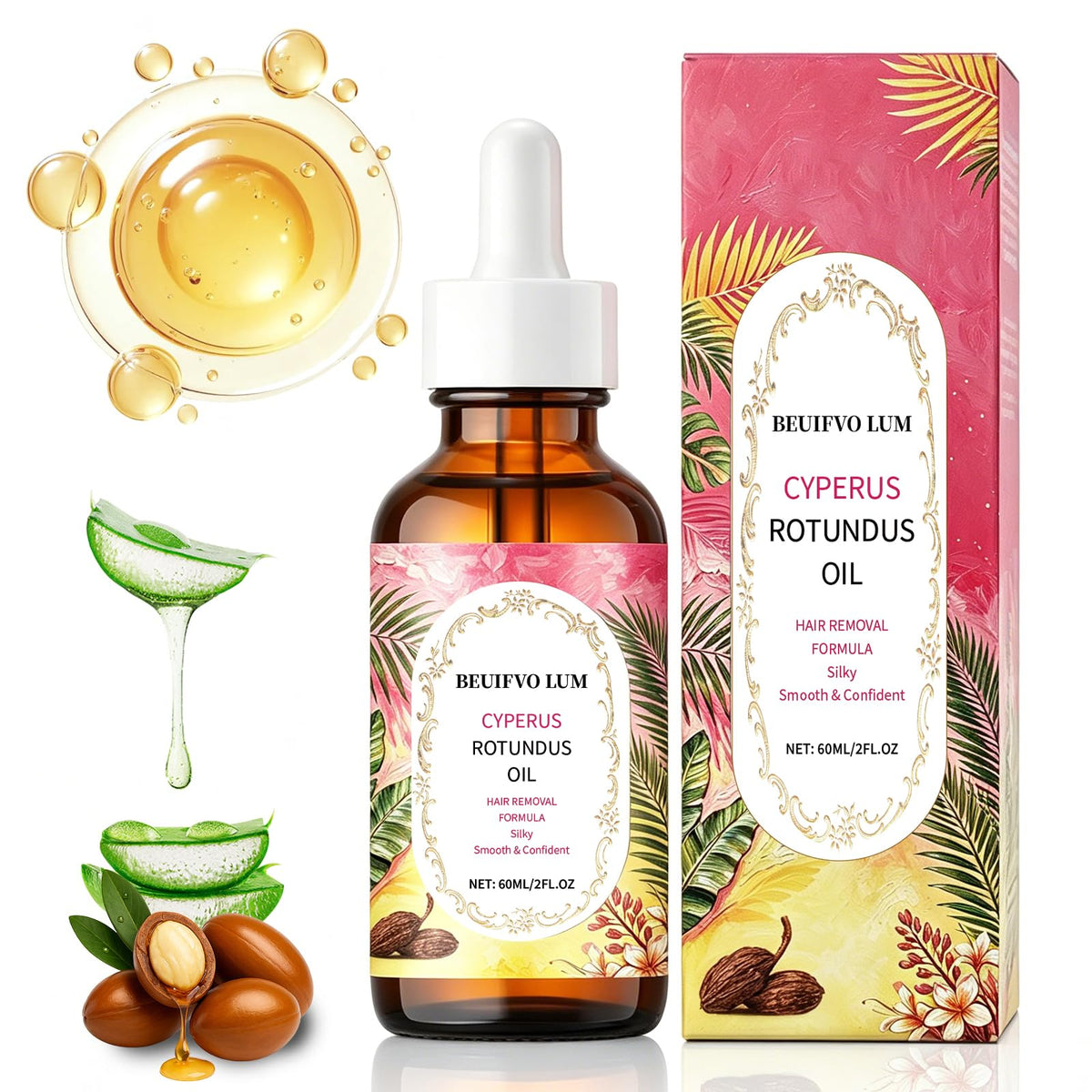 Beuifvo LUM front bottle showing compact 2 fl oz size and sleek design