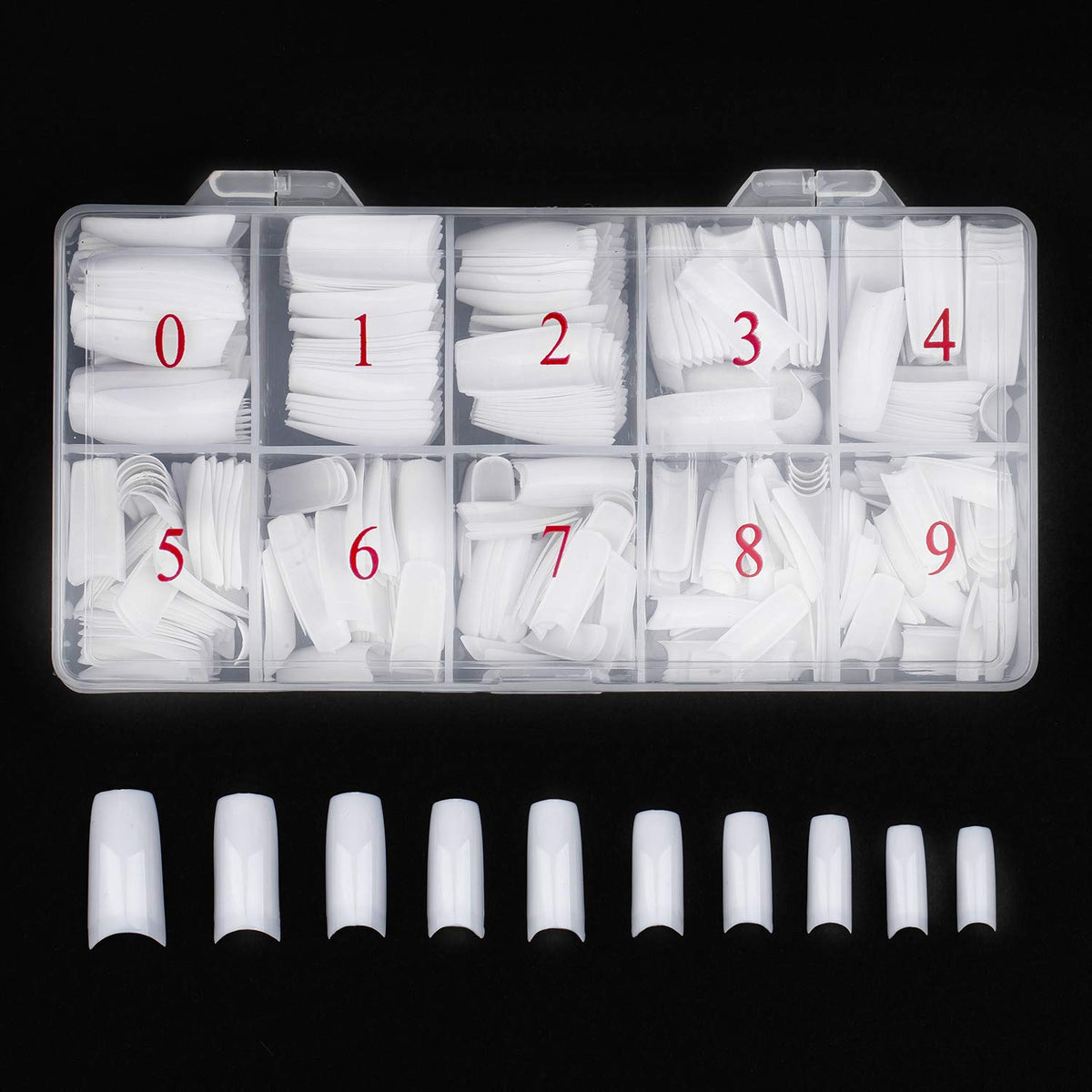 Beuniar front packaging showing 500 white French tips and benefit of complete kit