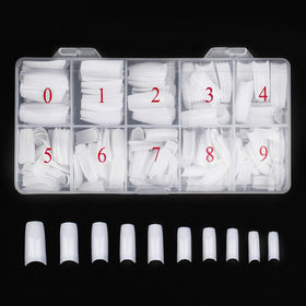 Beuniar front packaging showing 500 white French tips and benefit of complete kit