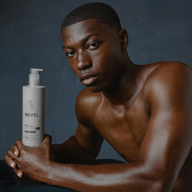 Bevel application on arm in use for quick absorption and smoother skin