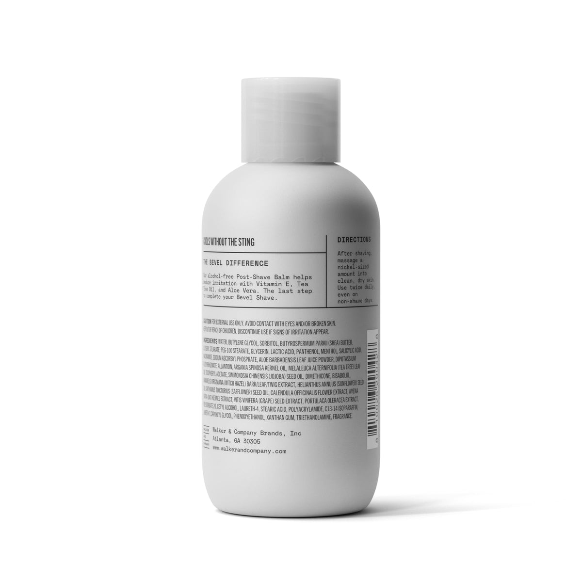 Bevel on bathroom shelf in grooming routine showing daily use benefit
