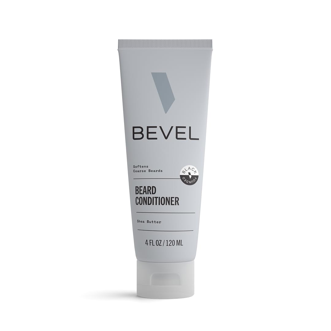 Bevel front packaging showing bottle and product benefit softening beard
