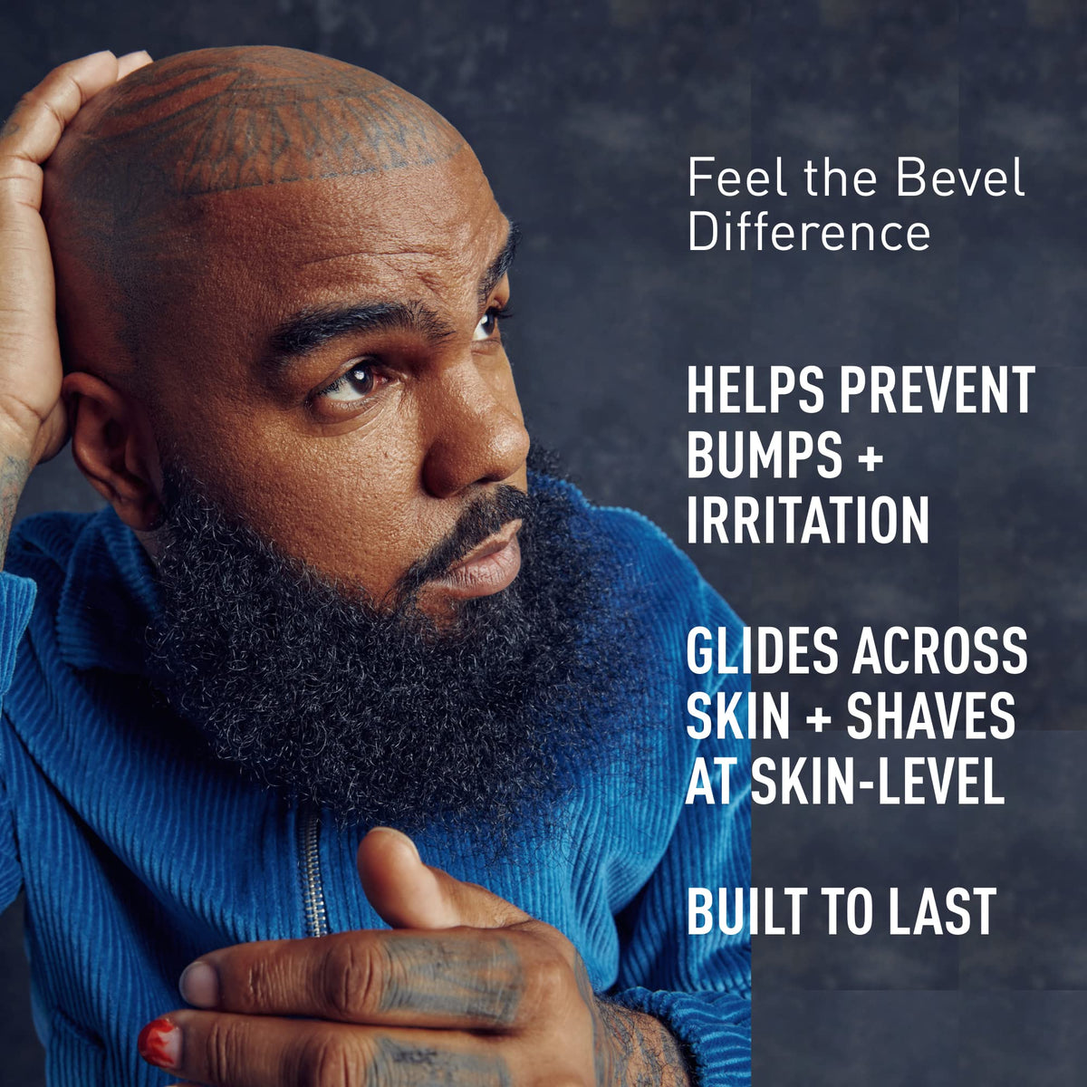 Bevel brass handle close-up highlighting weight and grip for steady control
